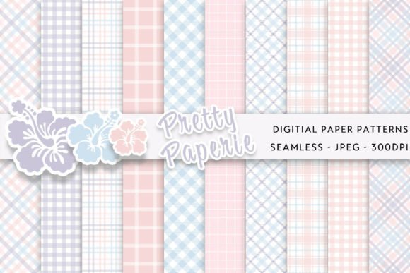 Download 10 Plaid Digital Paper Backgrounds - Backgrounds Collection