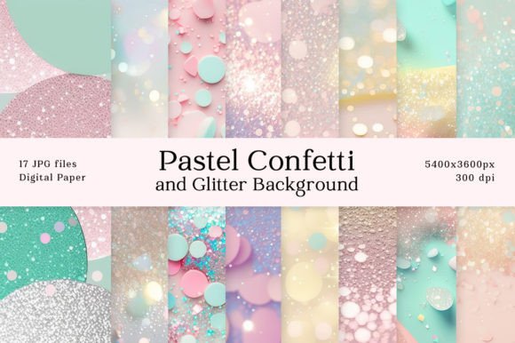 Download Pastel Confetti Glitter Background - Pastel confetti Collection